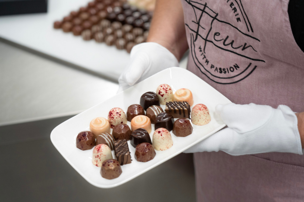 Handgemaakte bonbons van Chocolaterie Fleur
